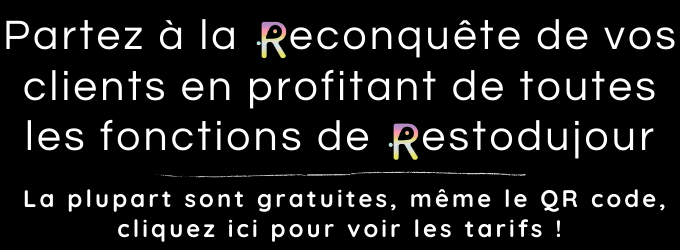 Sur place ou à emporter, pour les restaurants, pizzeria, food-trucks et toute la restauration hors domicile avec  RESTODUJOUR.com ! 