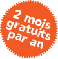 2 mois gratuits par an